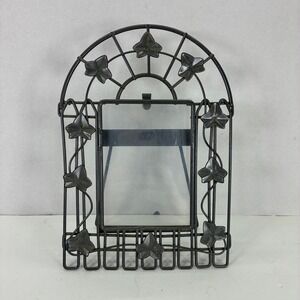 Metal Fence Picture Frame 3.5" x 5" Rounded Top